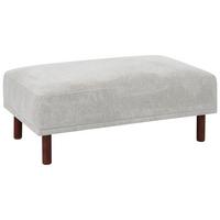 OTTOMANE Stoff Hellgrau Holt - Hellgrau, Textil (112/44/67cm) - Beliani