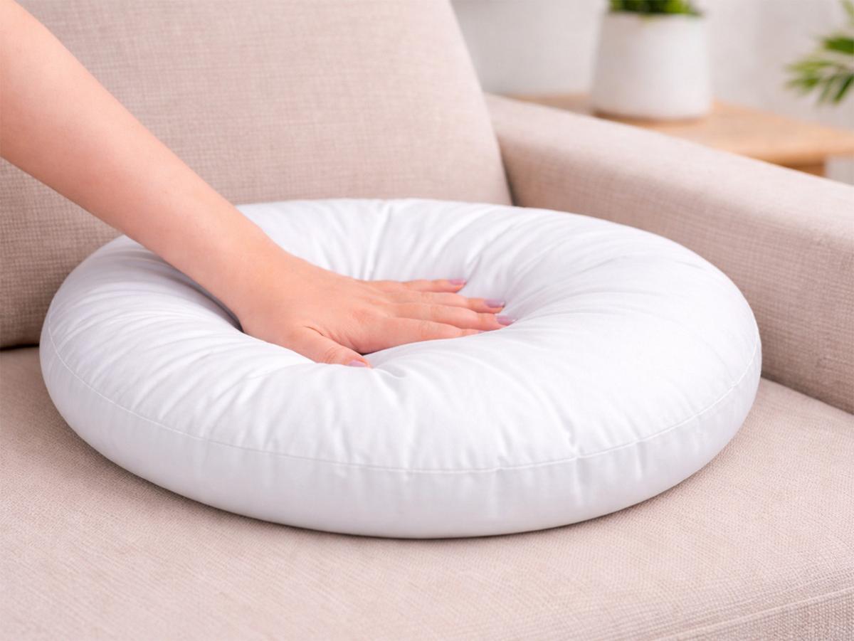 KISSENFÜLLUNG Rund PublikFree Faserbällchen 40 cm Ø - Weiß, Naturmaterialien/Kunststoff (40/40cm) - beties Heimtextil