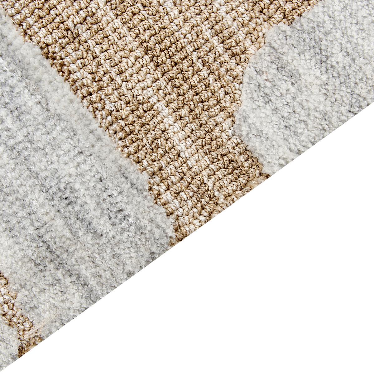 TEPPICH Beige 300/400 cm Mandai - Hellgrau, Textil (300/400cm) - Beliani