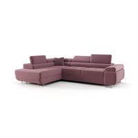 ECKSOFA Monaro Mit Schlaffunktion - Violett, Holzwerkstoff/Textil (202/275cm) - Fun Möbel