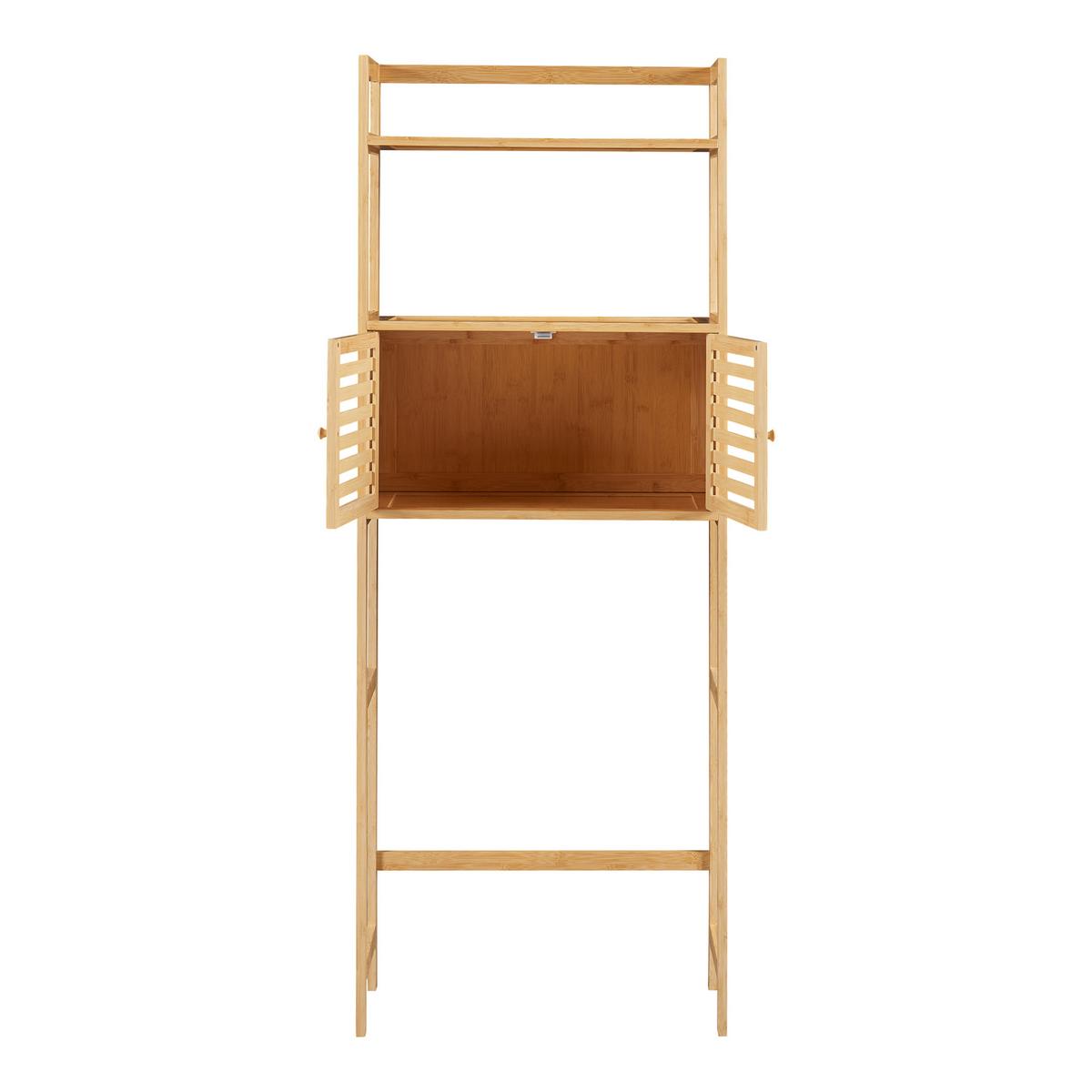 TOILETTENREGAL Haugesund - Naturfarben, Holz (60/157.5/25.5cm) - [en.casa]