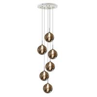 LED-HÄNGELEUCHTE Leuchtjorn 30/30/150 cm - Grau, Glas (30/30/150cm) - ZMH