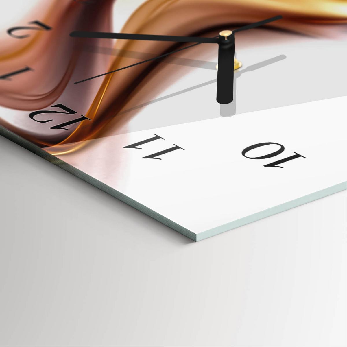 WANDUHR aus Glas 30x60 cm - Abstraktion - Multicolor, Glas (30/60/0.4cm) - TULUP