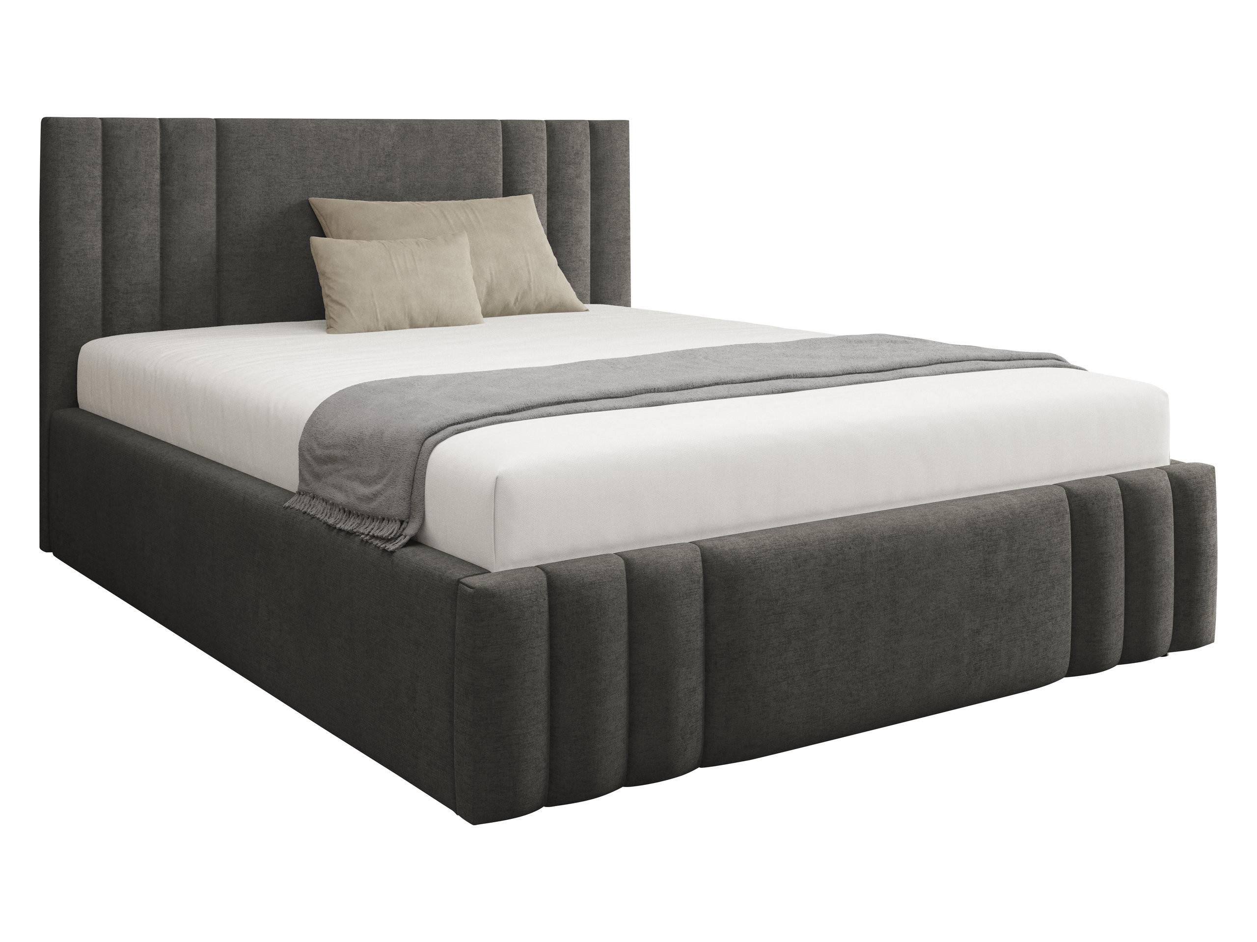 POLSTERBETT Ribo - Dunkelgrau, Holz/Textil (160/200cm) - MIRJAN24