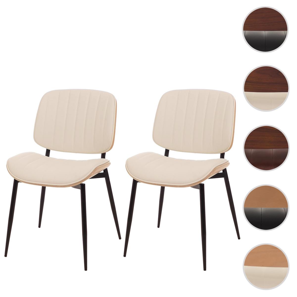 ESSZIMMERSTUHL Beige, Weiß - Beige/Weiß, Textil (49/83/52cm) - MCW