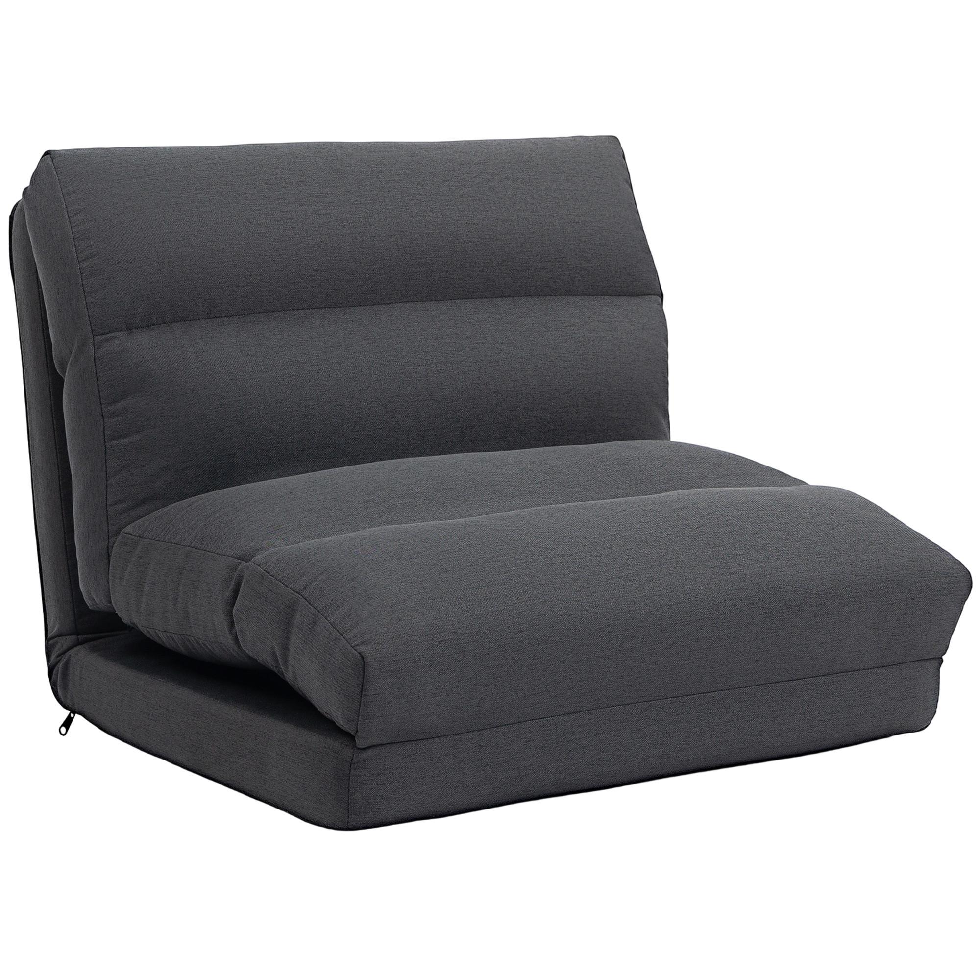 BODENSTUHL Polyester Metall Dunkelgrau - Dunkelgrau, Textil/Metall (72/56/70cm) - HOMCOM