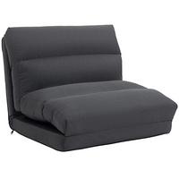 BODENSTUHL Polyester Metall Dunkelgrau - Dunkelgrau, Textil/Metall (72/56/70cm) - HOMCOM