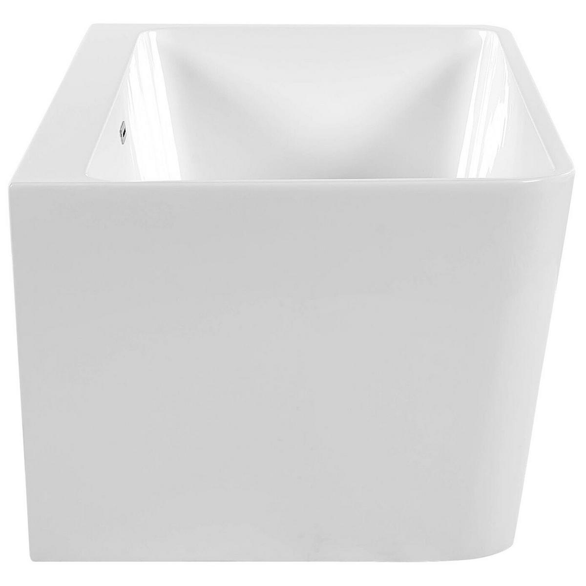 BADEWANNE 80x170x60 cm weiß Hassel - Weiß, Kunststoff (80/60/170cm) - Beliani