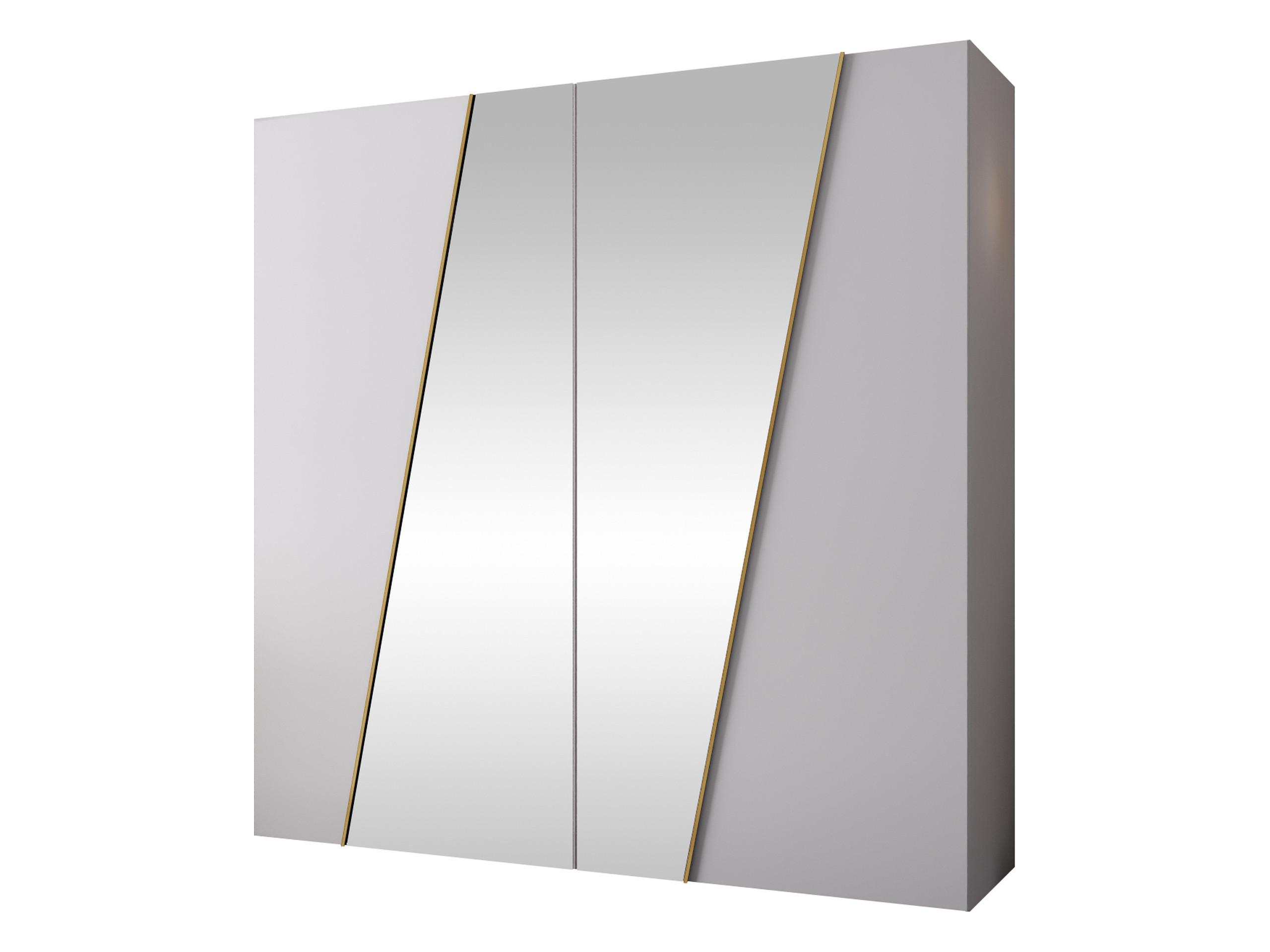DREHTÜRENSCHRANK Zen 2L 200 cm - Goldfarben/Schwarz, Holzwerkstoff/Kunststoff (200/202/50cm) - MIRJAN24