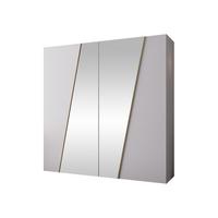 DREHTÜRENSCHRANK Zen 2L 200 cm - Goldfarben/Schwarz, Holzwerkstoff/Kunststoff (200/202/50cm) - MIRJAN24