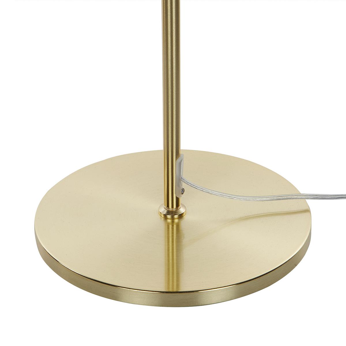 STEHLAMPE Braun Peristeri - Goldfarben/Braun, Metall (40/40/137cm) - Beliani