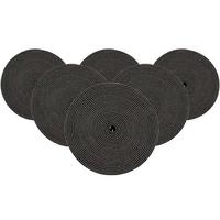 PLATZMATTEN Looma Grau ø 36 cm 6er Set - Grau, Kunststoff (36cm) - Ritzenhoff Breker