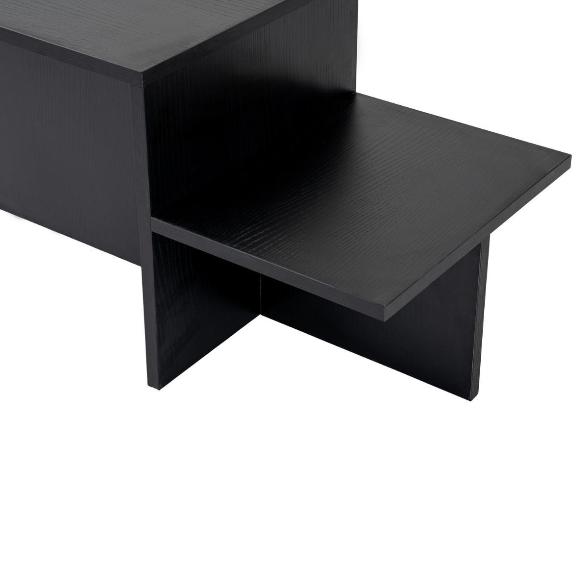COUCHTISCH mit 2 Ebenen - harmony 77/40/40 cm - Eichefarben, Holzwerkstoff (59/40/40cm) - Calicosy