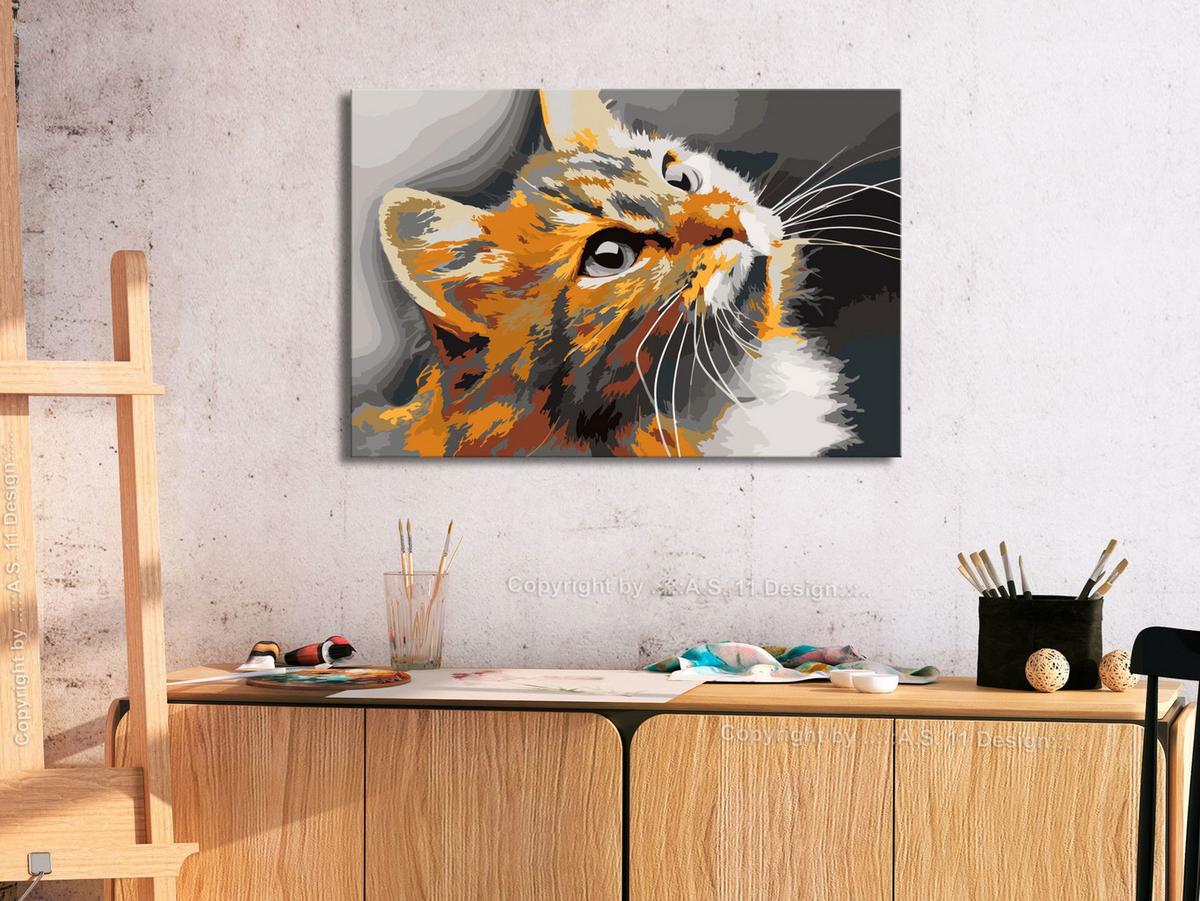 MALEN NACH ZAHLEN 50/40 cm - Multicolor, Textil (1.4/40cm) - KUNSTLOFT