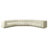WOHNLANDSCHAFT modulares Sofa Lazro-U1 - 373x373x70 cm Beige - Beige, Holzwerkstoff/Textil (373/70/373cm) - ALTDECOR