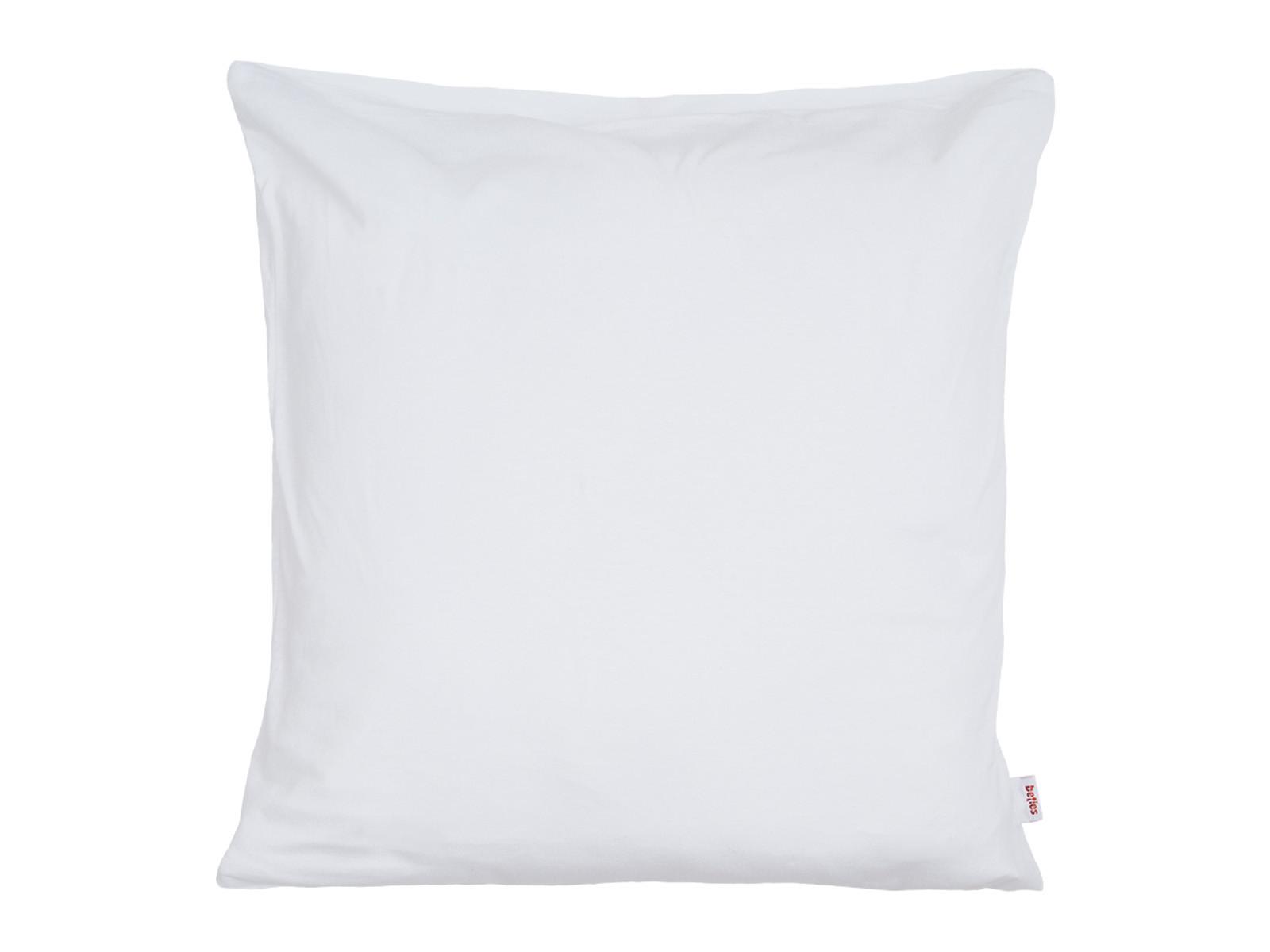 KISSENHÜLLE BasicSoft pur-weiß 100% Baumwoll-Jersey 40/40 cm - Weiß, Textil (40/40cm) - beties Heimtextil