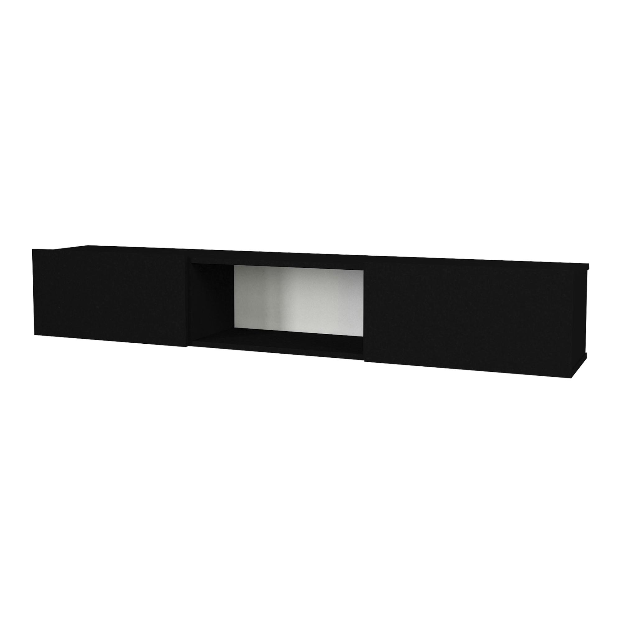 TV-ELEMENT Paltamo - Schwarz, Holzwerkstoff (180/29.5/31cm) - [en.casa]