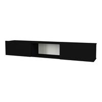 TV-ELEMENT Paltamo - Schwarz, Holzwerkstoff (180/29.5/31cm) - [en.casa]