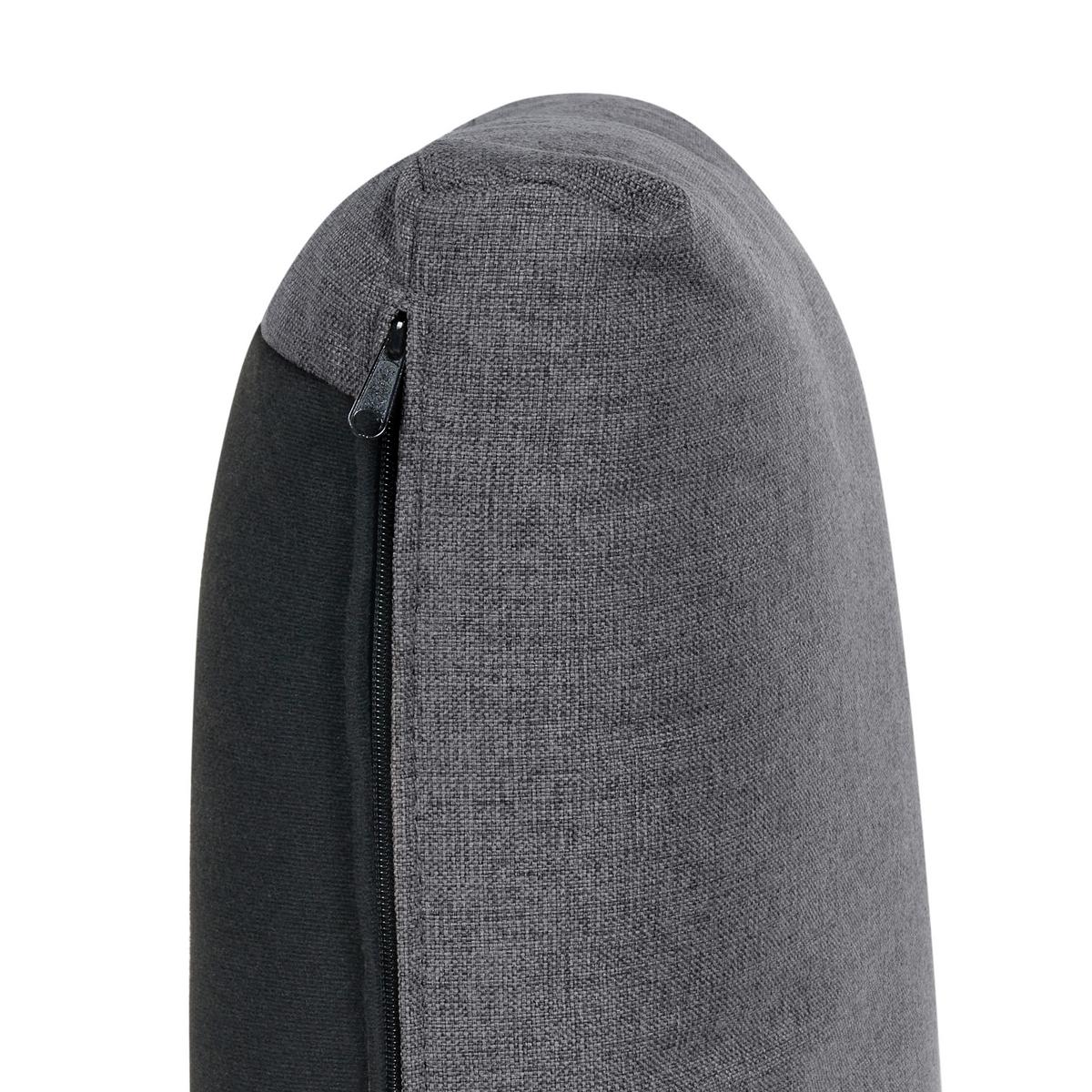 ECKSOFA Modul 4-Sitzer linksseitig Dunkelgrau Stoff Unstad - Dunkelgrau/Grau, Textil (228/152cm) - Beliani