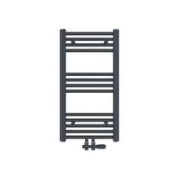 HEIZKÖRPER wasserführender Handtuchheizkörper Anthrazit 75/40/3 cm - Anthrazit, Metall (40/75/3cm) - EMKE