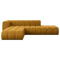 ECKSOFA modulares Sofa Zuvon-L1 - 296x177x70 cm Senfgelb - Currygelb, Holzwerkstoff/Textil (296/177cm) - ALTDECOR