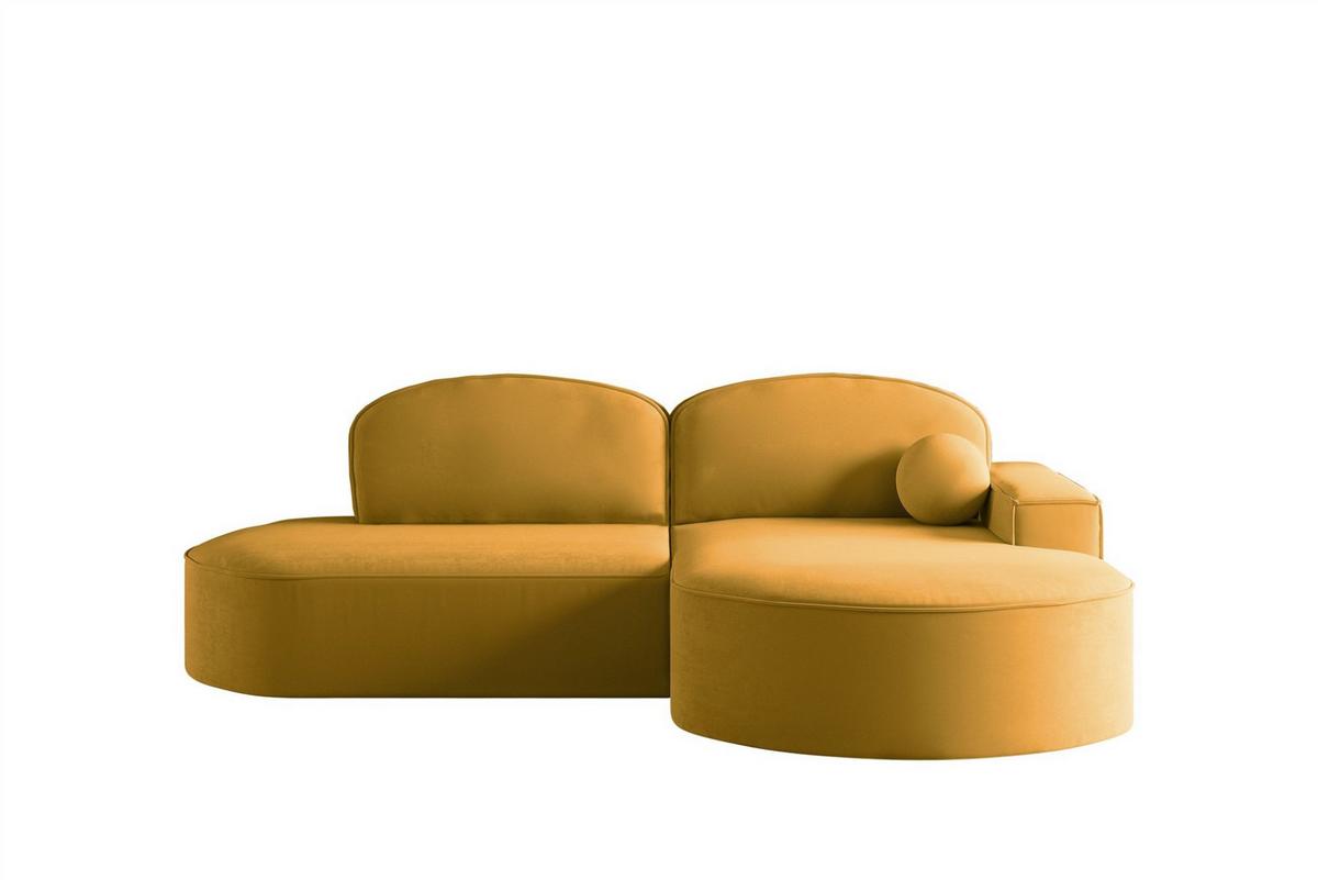 ECKSOFA Girona Mit Schlaffunktion - Gelb, Holzwerkstoff/Textil (278/179cm) - Fun Möbel