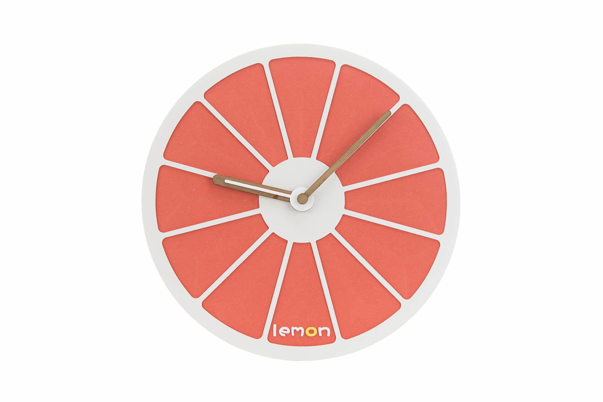 WANDUHR Design Rot 29/29 cm - Rot, Holzwerkstoff (29/29/1cm) - ONZENO