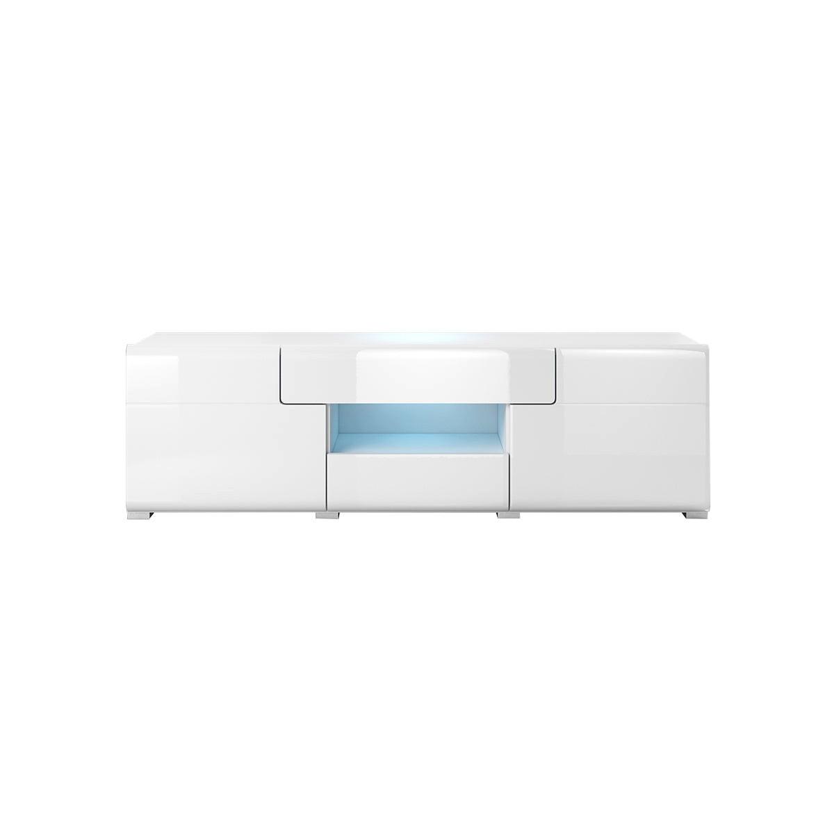 TV-MÖBEL Jules Weiß - Weiß, Holzwerkstoff (159/47/39cm) - Petits-meubles