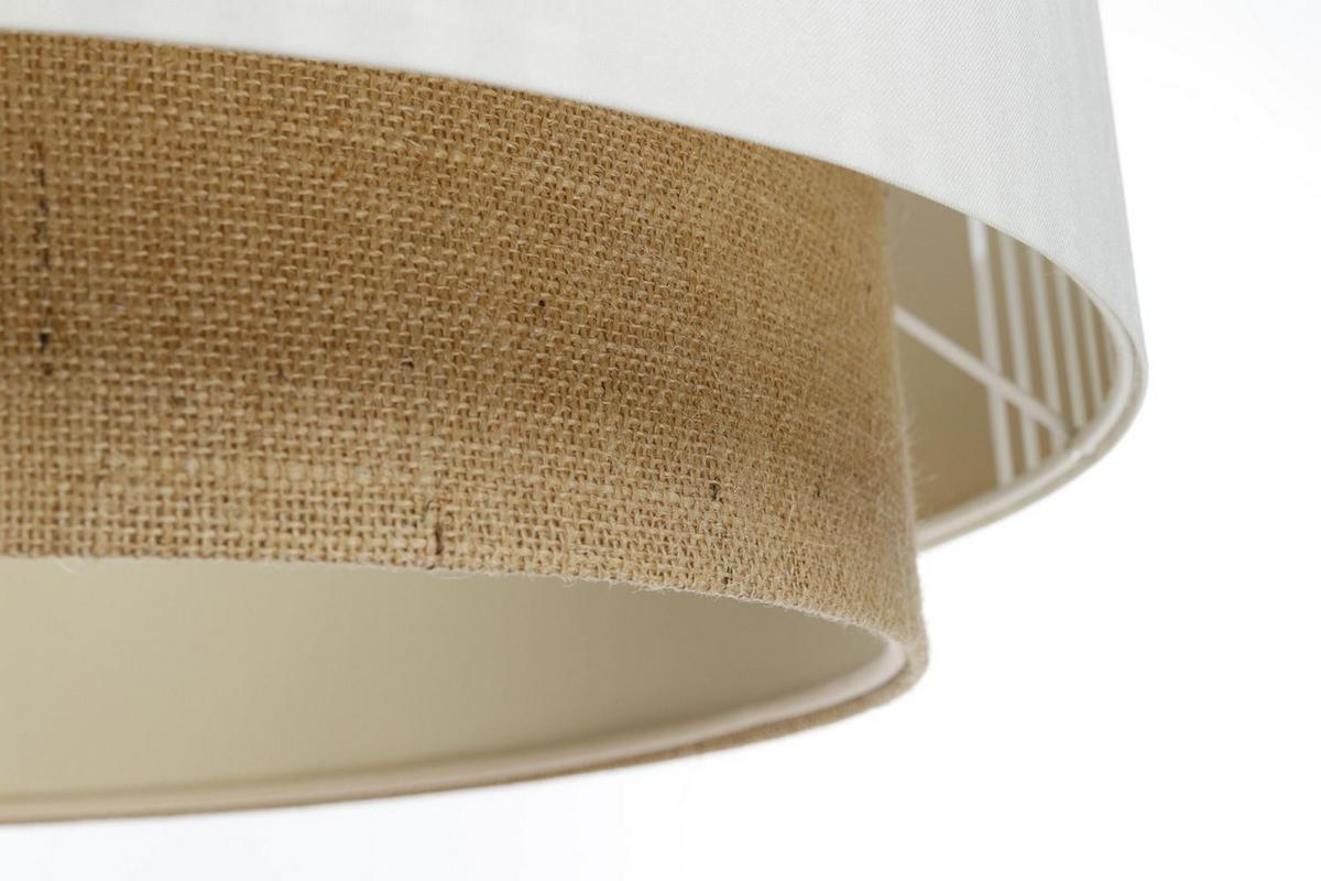 HÄNGELEUCHTE Weiß 40/86 cm - Beige/Weiß, Kunststoff (16/0.4/86cm) - ONZENO
