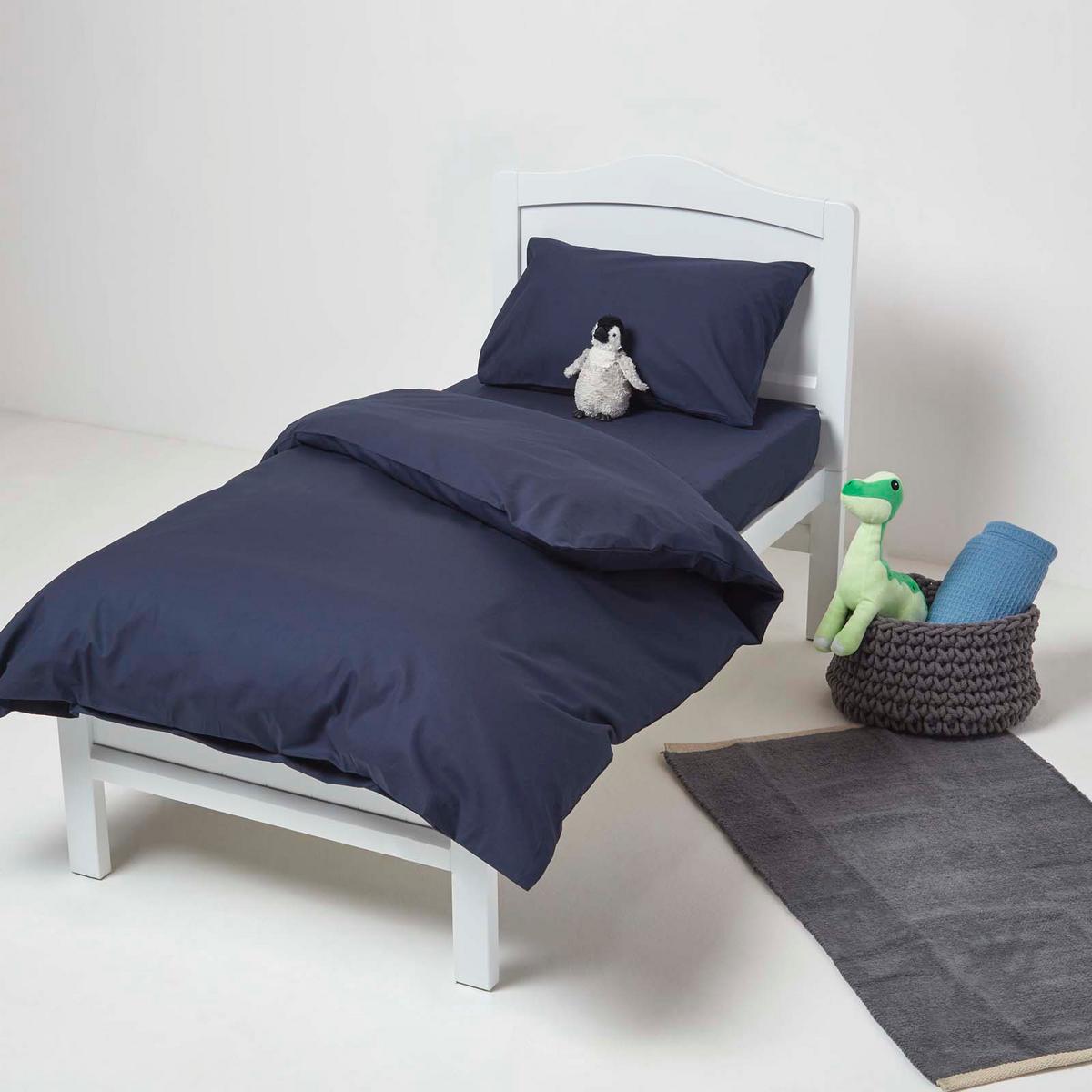 KINDERBETTWÄSCHE Perkal - Dunkelblau, Textil (120/150cm) - Homescapes