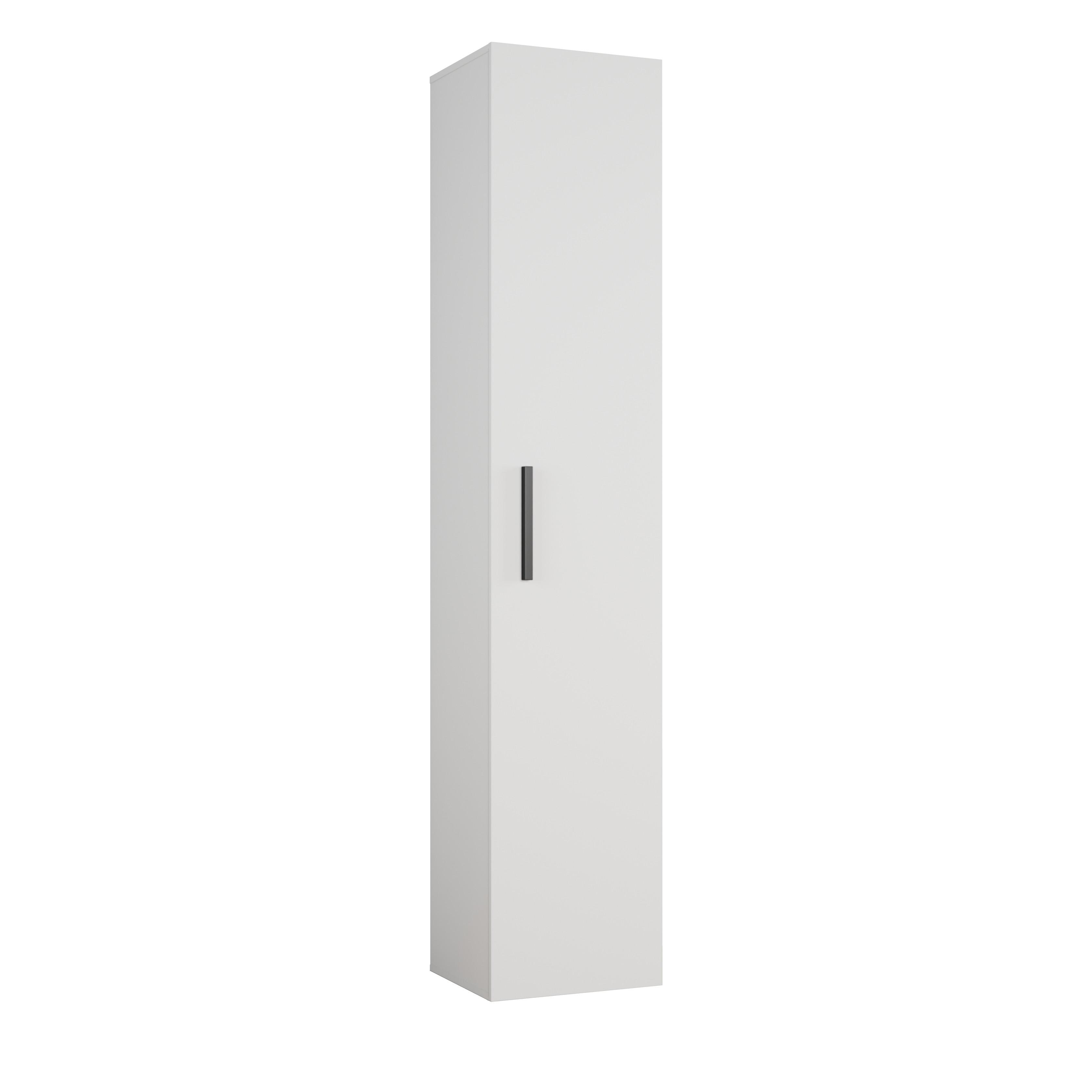 GARDEROBENSCHRANK Rosanno IVL Weiß 40/204/40 cm – Modern - Weiß, Holzwerkstoff/Kunststoff (40/204.1/40cm) - AX Living