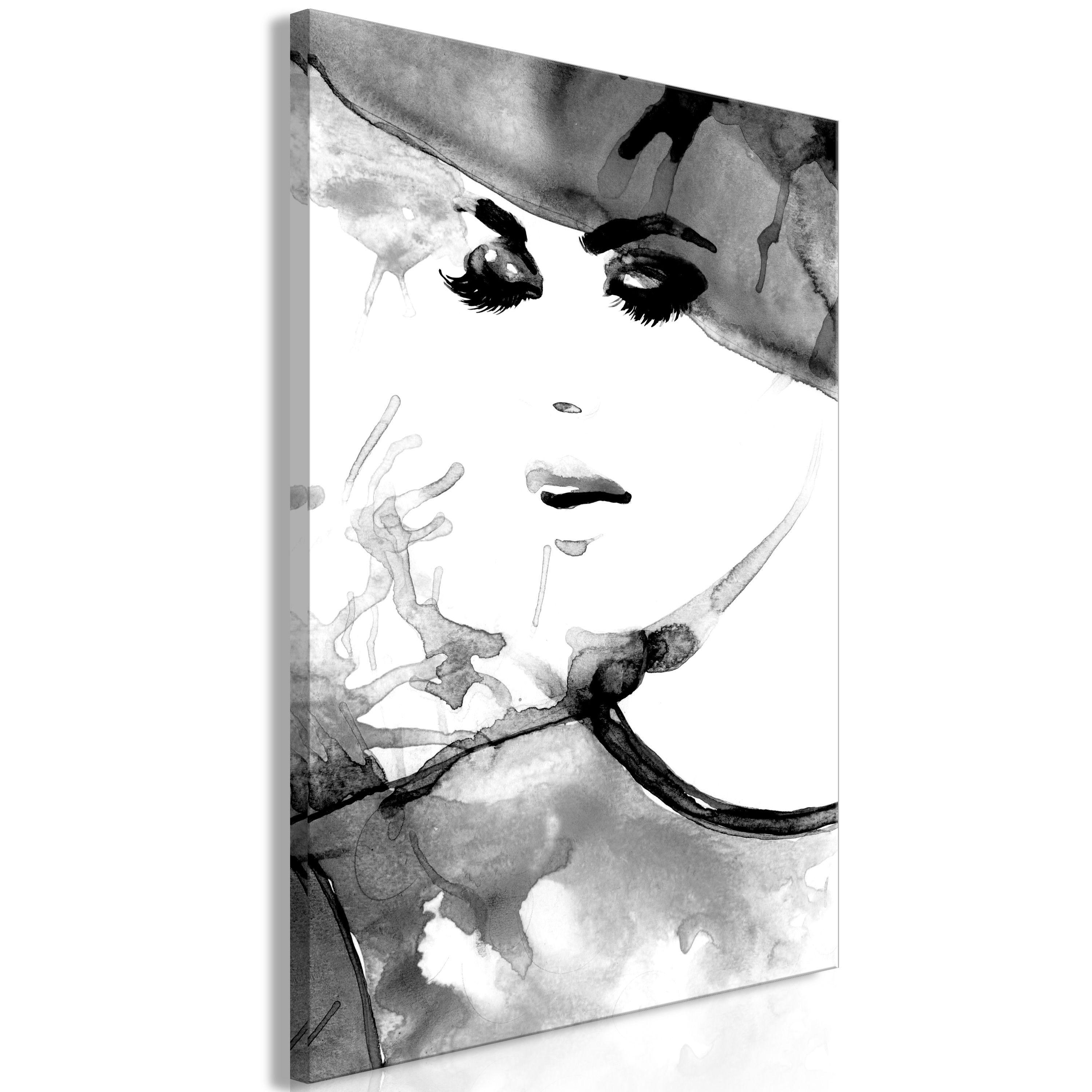 KUNSTDRUCK Schwarz-Weiß 80/120 cm - Schwarz, Textil (80/120cm) - KUNSTLOFT