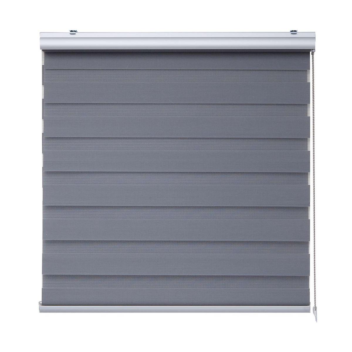 DOPPELROLLO Silber 160x250 cm - Silberfarben, Kunststoff (160/250cm) - STORESDECO