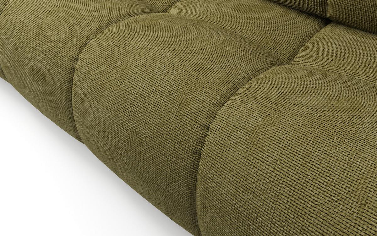 BETTSOFA DUCA Grün Jersey- Stoff mit Schlaffunktion - Grün, Holz (259/90/99cm) - MASSENO