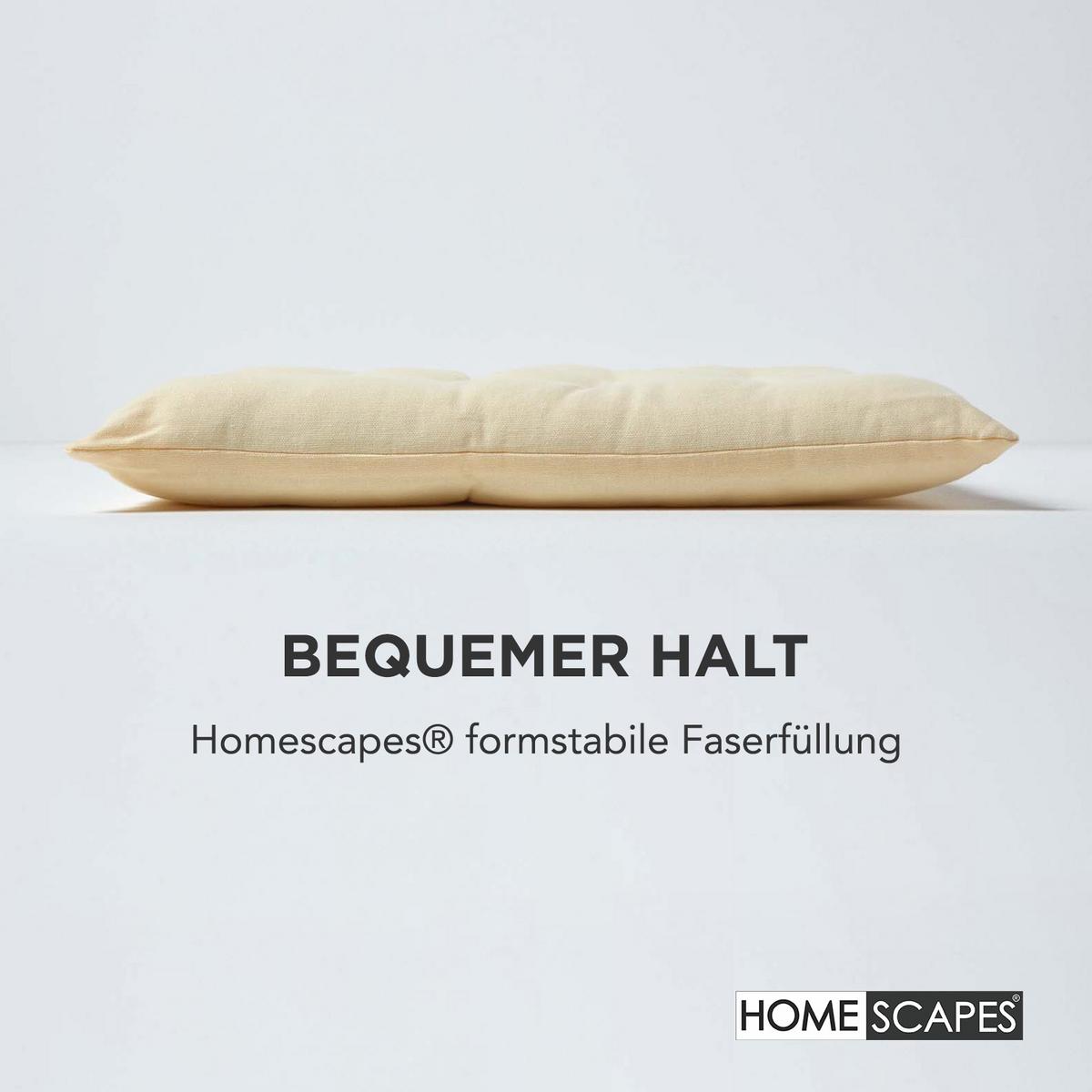 STUHLKISSEN creme 40/40/6,5 cm - Creme, Textil (40/40/6.5cm) - Homescapes