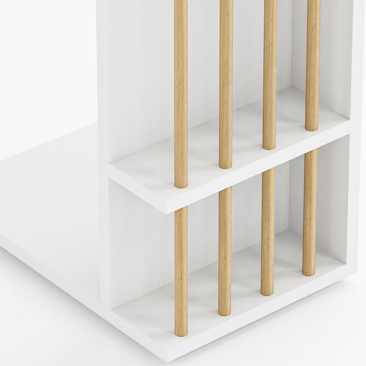 BEISTELLTISCH Siikainen - Weiß, Holzwerkstoff (29/44/65cm) - [en.casa]