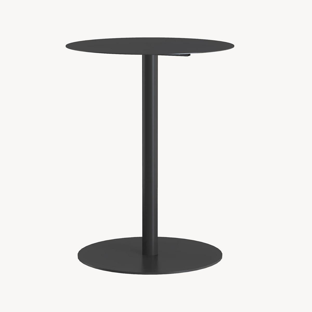BEISTELLTISCH Nastätten - Schwarz, Metall (40/40/50cm) - [en.casa]
