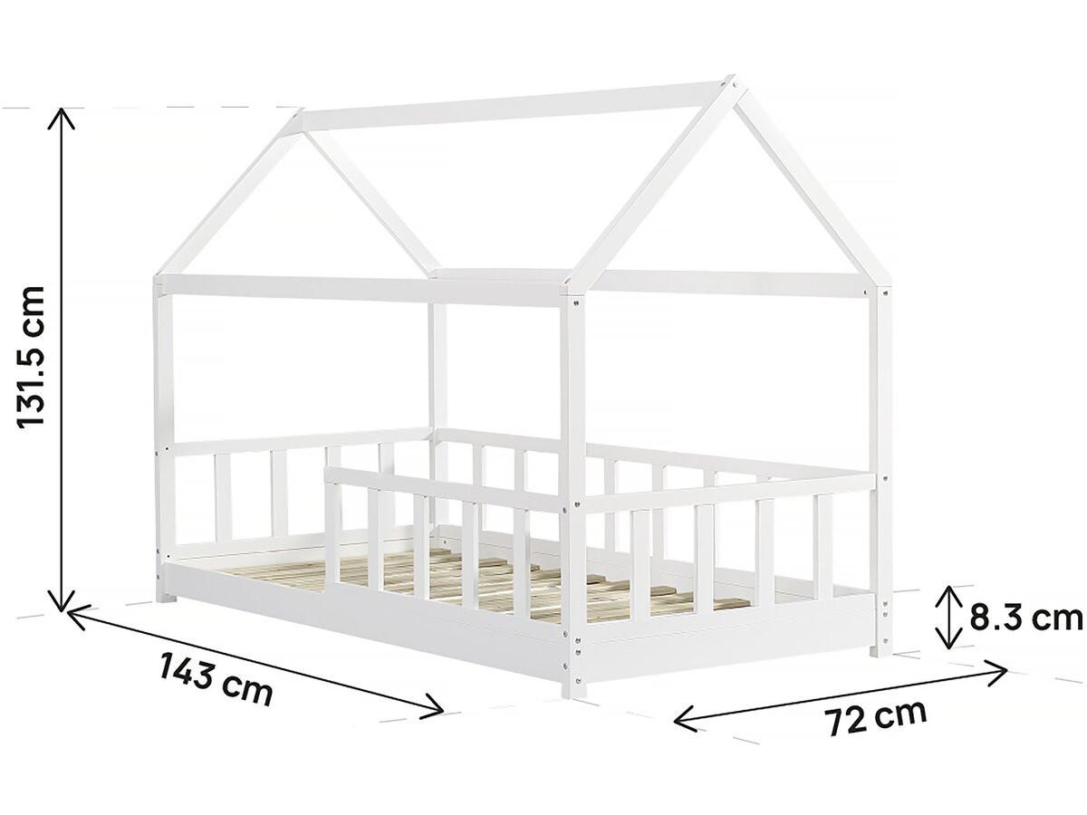 KINDERBETT mila weiss - Weiß, Holz - Habitat Garten