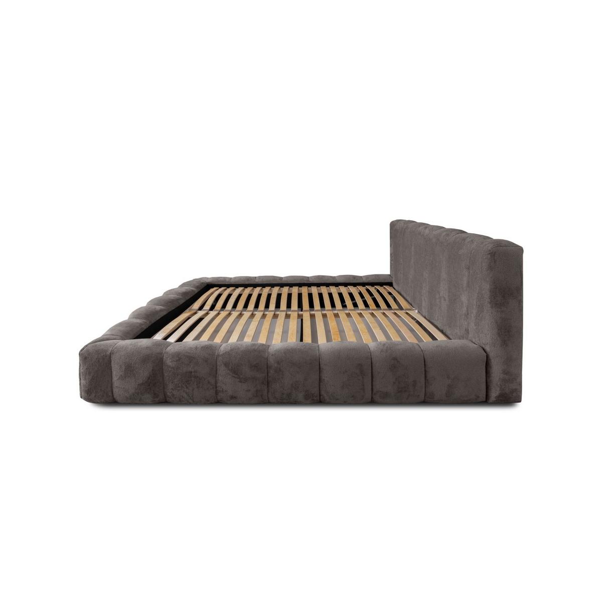 POLSTERBETT Hailey In Tender Way - Anthrazit, Holzwerkstoff/Textil (180/200cm) - Fun Möbel