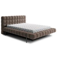 BOXBETT 160/200 Ezio Taupe - Taupe, Holz (160/200cm) - Petits-meubles