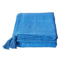 TAGESDECKE Rajput 255/360 cm, 100% Baumwolle - Blau, Textil (225/360cm) - Homescapes