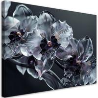 KUNSTDRUCK Grau 90/60 cm - Grau, Textil (90/60cm) - KUNSTLOFT