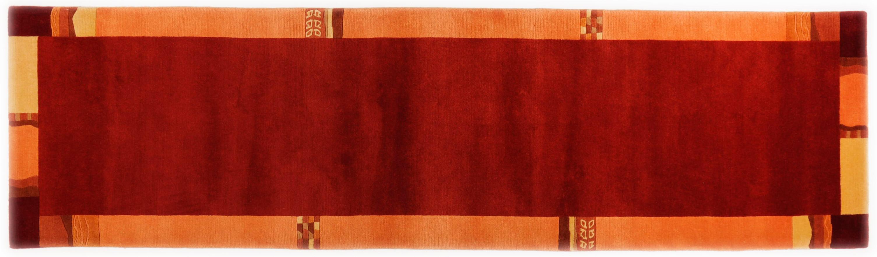 WOLLTEPPICH Avanti 80x200 cm - Rot, Textil (80/200cm) - THEKO