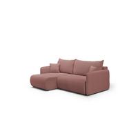 ECKSOFA Calgary - Rosa, Holzwerkstoff/Textil (207/148cm) - Fun Möbel