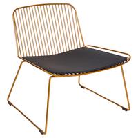 STUHL Metall Gold Snorum - Goldfarben/Schwarz, Metall (67/70/68cm) - Beliani