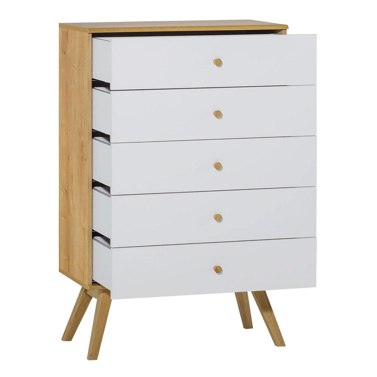 KOMMODE Weiß - Weiß, Holzwerkstoff (75/117/40cm) - Petits-meubles