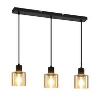 PENDELLEUCHTE Martinie 68/5/170 cm - Schwarz, Metall (5/68/170cm) - Nettlife