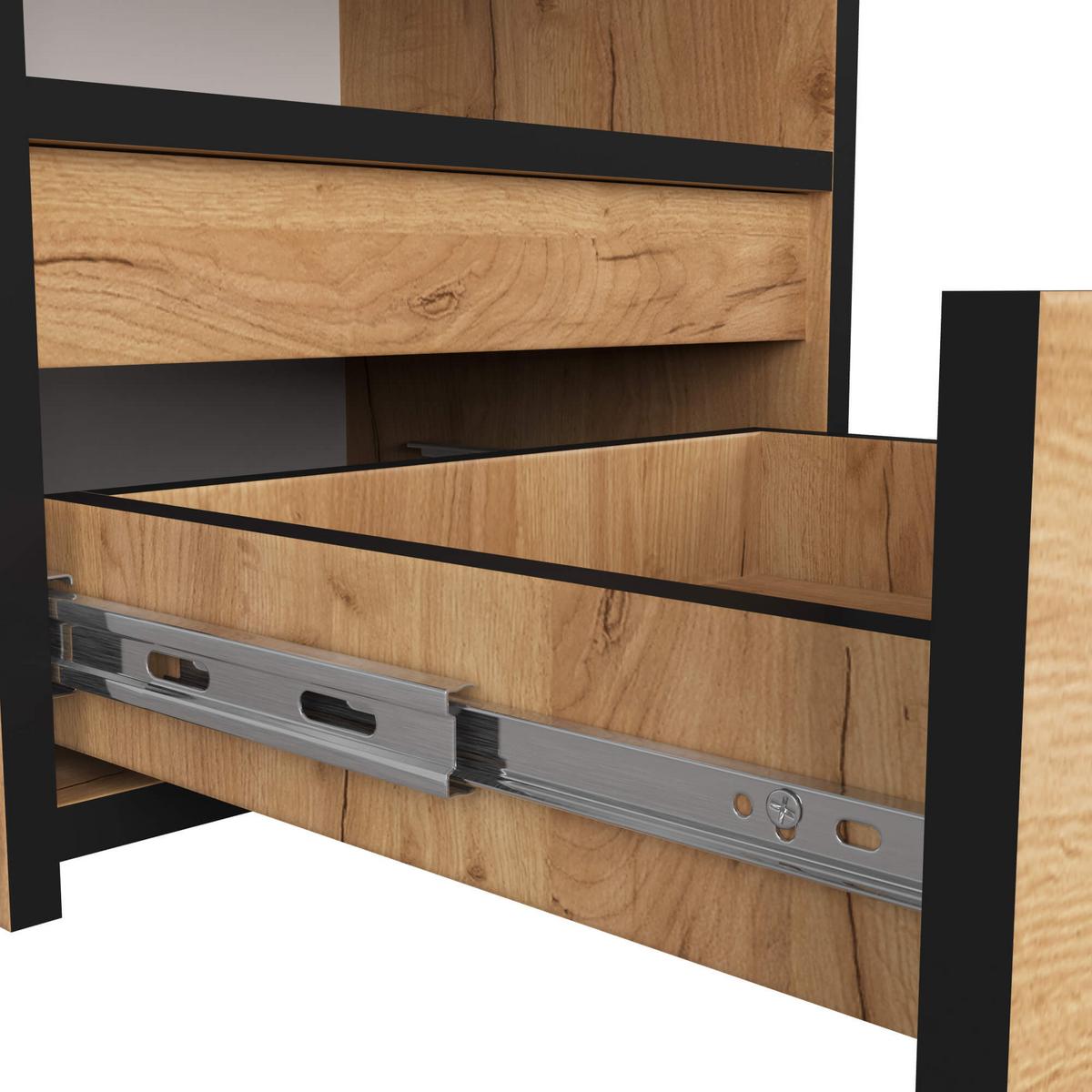 NACHTTISCH Eiche Craft 40/40/35 - Eiche San Remo, Holzwerkstoff (40/40/35cm) - RAUMHIRSCH FURNITURE