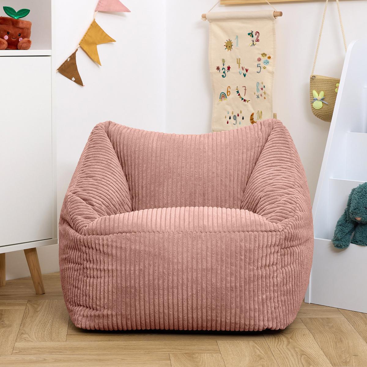 SITZSACK Flauschig für Kinder 2-tlg. - Pink, Textil (55/44/55cm) - icon