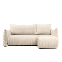 ECKSOFA Mailand Xs Mit Schlaffunktion - Ecru, Holzwerkstoff/Textil (226/154cm) - Fun Möbel